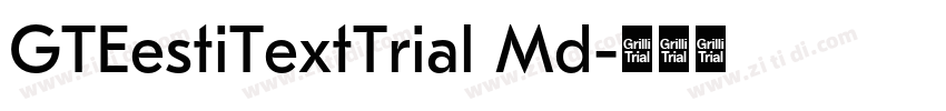 GTEestiTextTrial Md字体转换